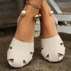 Fashion Women's Flat Sandals New Summer Roman Closed Toe Flat Sandals for Women Slippers Outdoor Casual Shoes Plus Size Women's Slippers