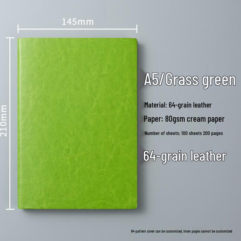 Custom A5 Office Notebook - Thick, Simple Notepad for Business Meetings, Logo Printable