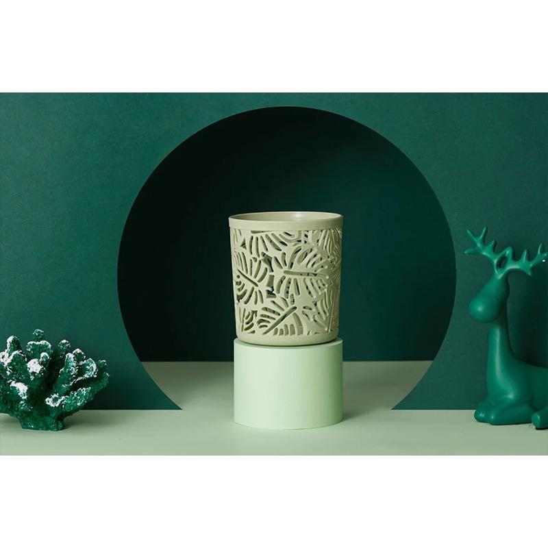 For Office School Supplies Pencil Pen Holder Cylinder Stationery Storage Organizer Container Nordic Hollow Flower Makeup Brush