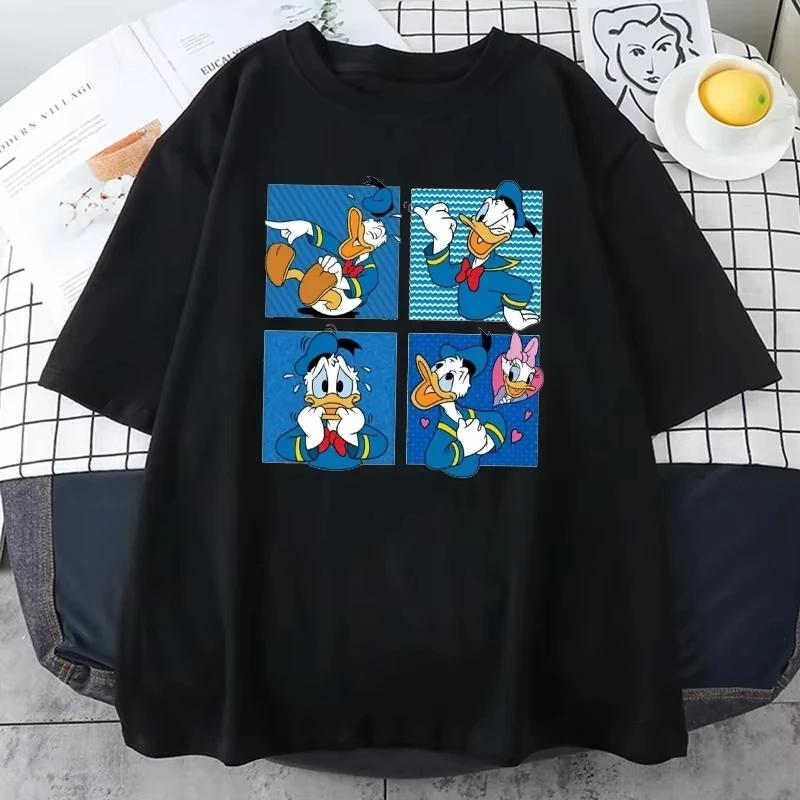 And Cartoon Print Tshirt Women Casual Round Neck Short Sleeves T Shirt FeUnisex Summer Casual Clothing Top Tee