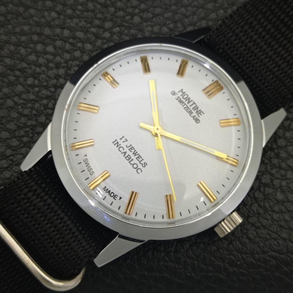 MONTRE HOMME VINTAGE MONTINE DE SUISSE 17J REMONTAGE 453e-a228318-2