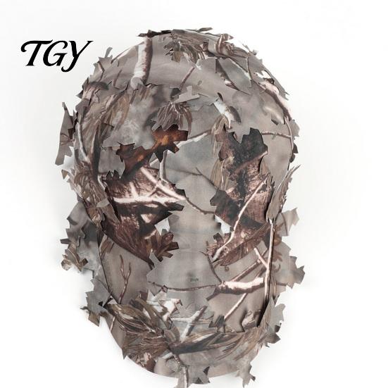Tactical Gear Camouflage Hat 3D Leafy Cap, Hunting Hat, Adjustable Jungle Breathable Outdoor Cap Camo for Men, Turkey Hunting, Training Comfortable