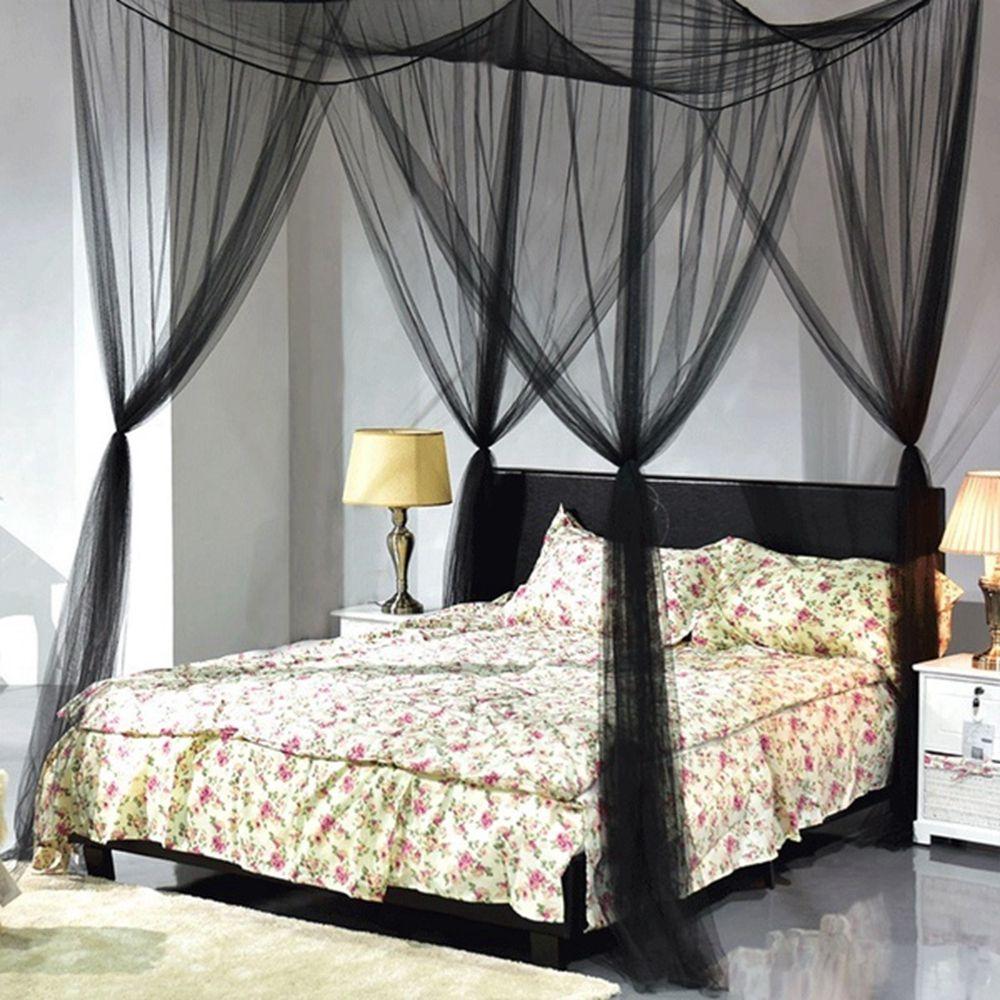 Simple Elegant Netting King Size Canopy Mosquito Net Bed Canopy Home Decor Bedding