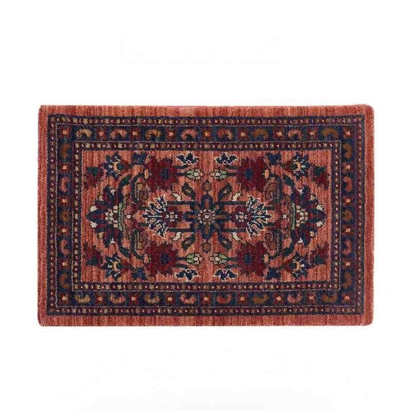  Retro Ethnic Style Light Luxury Carpet Living Room Sofa Bedroom Bedside Study Entrance Door Mat Non-slip Home Decor Rug