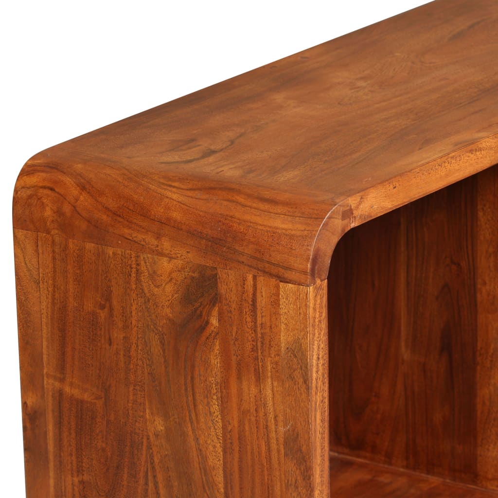 Solid Wood TV Cabinet with Honey Colored Finish 120 X 30 X 40 Cm