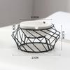 Ashtray with Shelf Living Room Decoration Geometric Ashtray Ornaments Creative Home Modern Trend Office Ceramic Ashtray