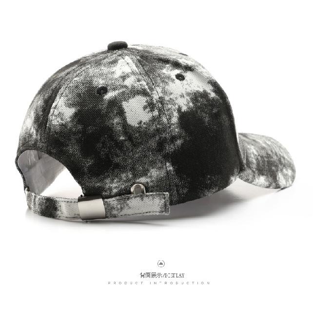 Outdoor spring and autumn unisex travel sports sun hat, street-style tie-dye baseball cap