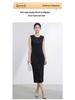 2026 Summer High-End Socialite Goddess Style Sleeveless Miyake Dress