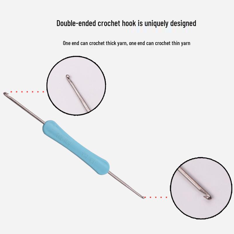 Double-Ended Crochet & Knitting Needle Set - 5 Pieces