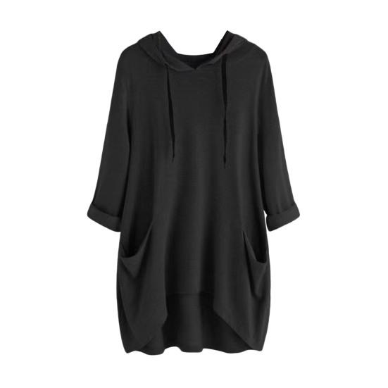 45720 Sleeve Hoodies for Women Oversized Hooded Pullover Tops