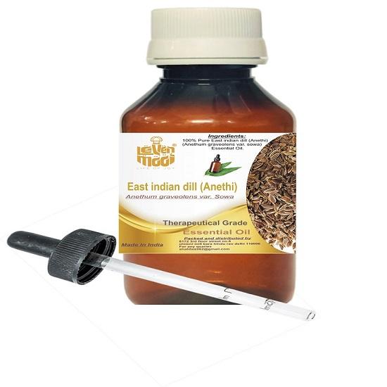 Levenmooi East Indian Dill (Anethi) (Anethum Graveolens Var.Sowa) Pure & Natural Therapeutic Grade Essential Oil Plastic with Dropper