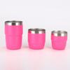 2PC 6/8oz Stainless Steel Thermos Cup Multi-color Portable Ice Cup Mini Double-layer Insulated Coffee mug With Lid water bottle