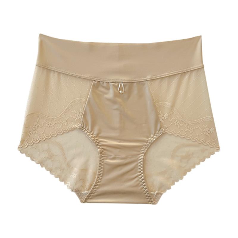 Übergröße Damen Spitzen High Fanny Pack mit Atmungsaktiven Hüften und Sexy Bauchweg Unterwäsche