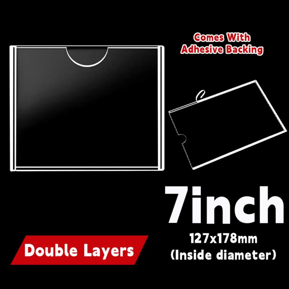 Self-Adhesive Photo Frame Clear Card Holder Durable Label Holder Supermarket