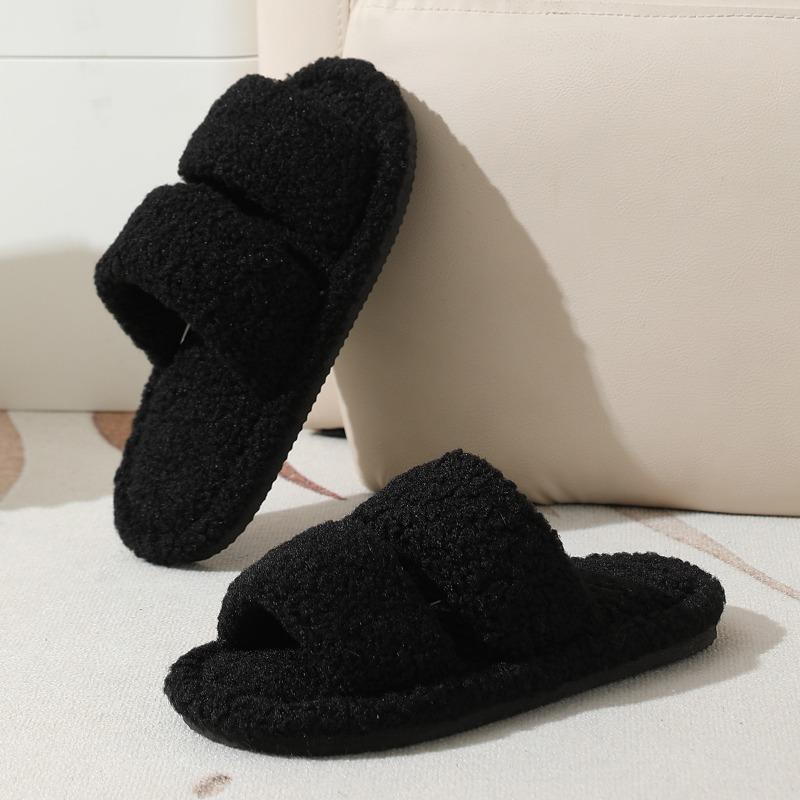 Tem, the New Parallel Bar Roll Plush Cotton Mop Home Open Mop Indoor Fluffy Slippers