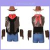 Costume da Cowgirl Western per Uomo Adulto Cosplay Festa in Maschera Halloween [m Xl]