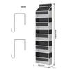 Over the Door Organizer Storage 5 Shelf Hanging Door Organizer with 5 Large Capacity Pockets for Bedroom Bathroom 1pcs