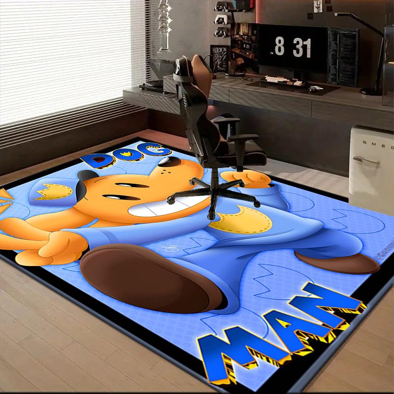 Dog Man And Friends Adventure Rug Office Floor Mat - Machine Washable for Bedroom, bedroom, livingroom, Room Decor Fan Gifts Christmas