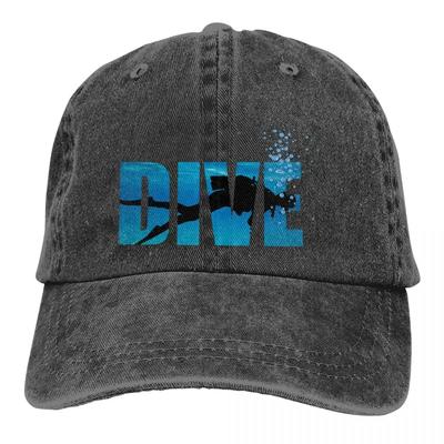 Pure Color Cowboy Hats Sea Women's Hat Sun Visor Baseball Caps Dive Scuba Diving Peaked Trucker Dad Hat