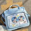 New Y2K Sweet Ita Tote Roomy Sling Bag Messenger Bag Lolita Girls Transparent Shoulder Carry Bag DIY Display Casual Handbag
