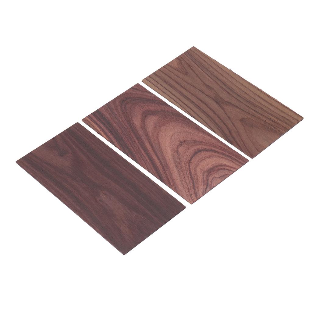 3 Stück Gitarrenkopfplatten Rechteck Palisander Kopf Furnier Ersatz Musikinstrument Dekorativ