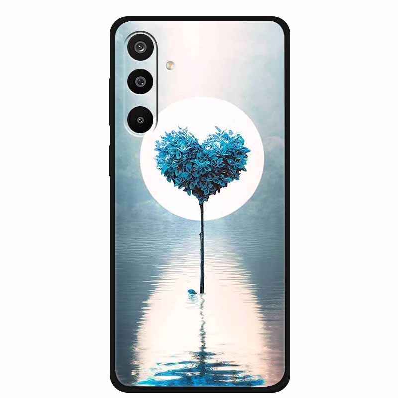 For Samsung Galaxy A36 5G Case Flowers Printed Silicone Phone Cases Cover for Samsung A26 5G TPU Shells A 26 36 Black TPU Coques