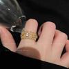 Openwork Lace Unique Ring With Dual Pearl Design Ideal For Fashion Women Forward