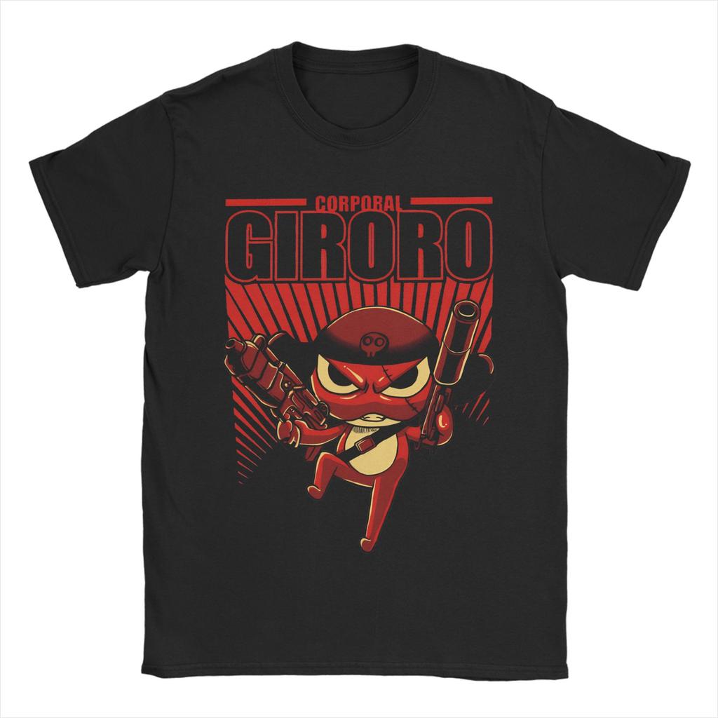 Awesome Corporal Giroro Sgt Frog Keroro TShirt Men Womens Round Neck Pure Cotton T Shirts  Short Sleeve Tee Shirt Gift Tops