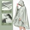 TRIWONDER Regenponcho für Herren und Radfahren Wasserdicht Regen Outdoor Stilvoller Regenrock Damen, Regenmantel, Ausrüstung, Regenjacke, (Schwarz)