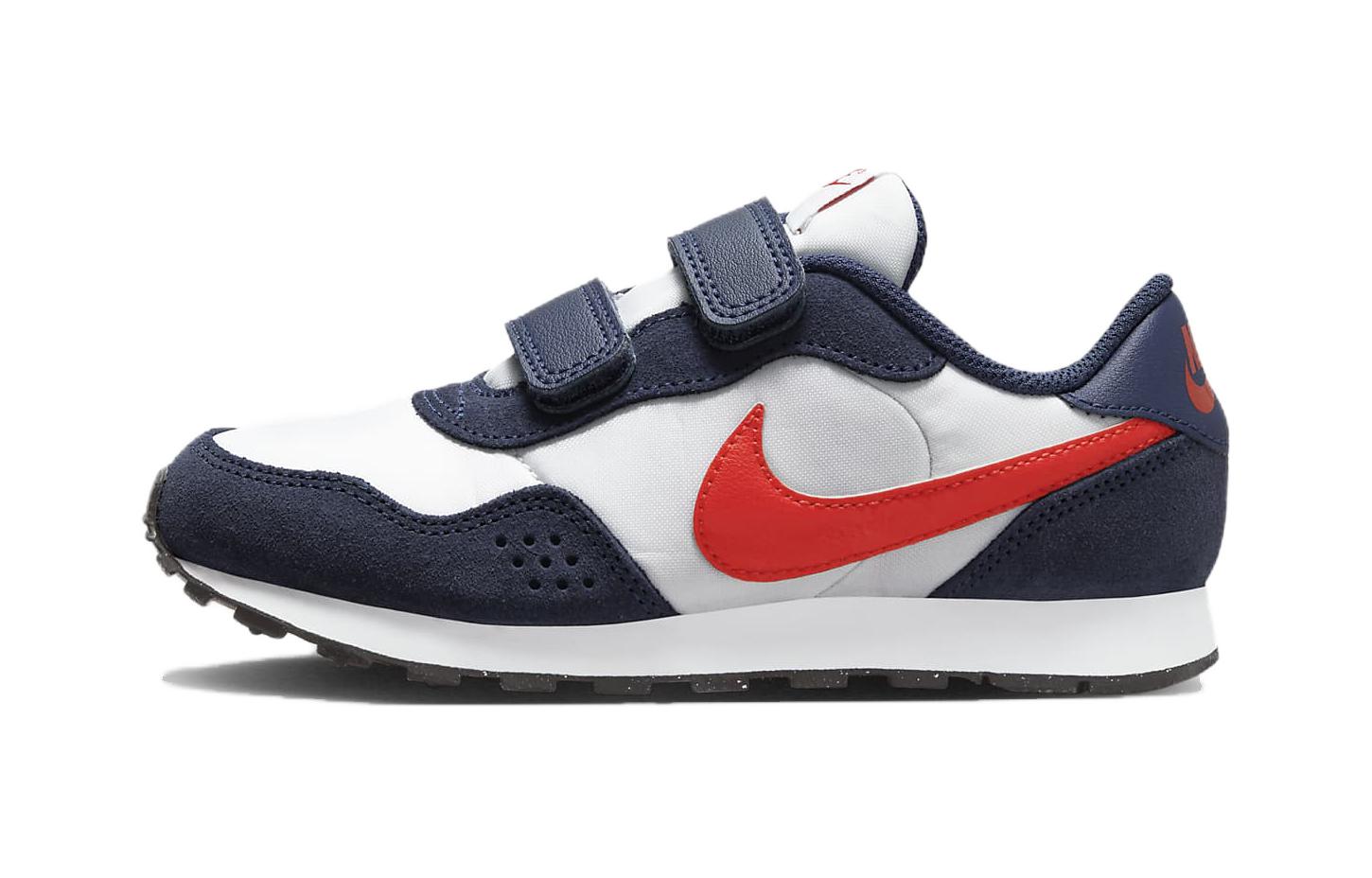 Nike MD Valiant PS Midnight Navy Picante Red CN8559-409 33.5