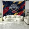 New Orleans Pelicans Wall Tapestry Aesthetic Wall Hanging Printed Fabric Blanket Decorative Tapestries for Bedroom Living Room Home Decor