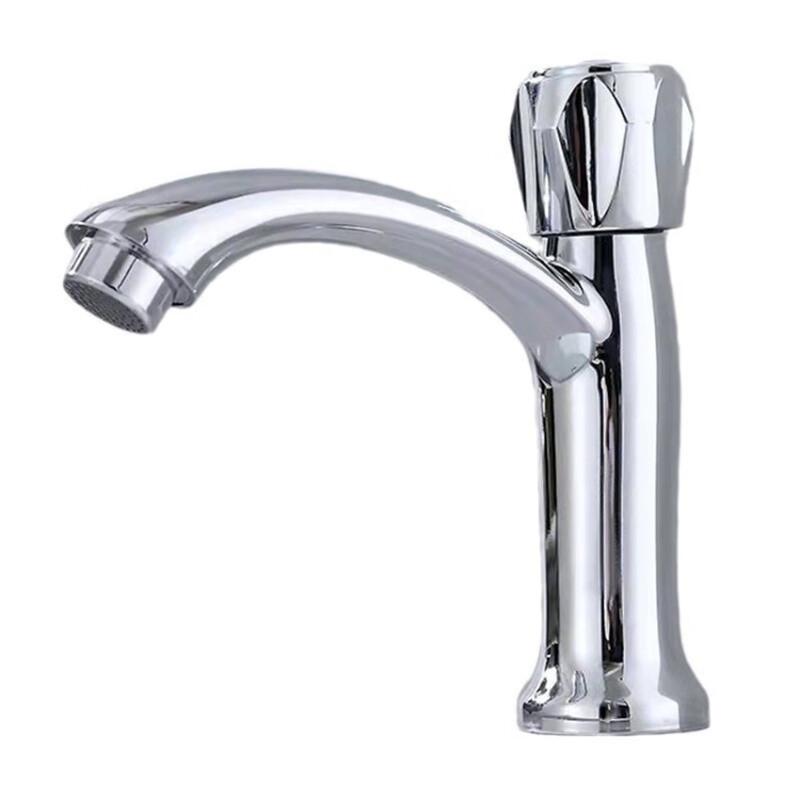 Small Deck-Mounted Copper Single Cold Basin Faucet