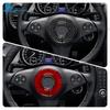 Real Soft Carbon Fiber Trim Sticker For Mercedes Benz SLK R171 2004 2005 2006 2007 2008 2009 2010 Steering Wheel Accessories