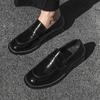 2025 Casual Men Penny Loafers Genuine Leather Slip On Black Casual Business Dress Shoes Mens Wedding Party Office Shoes