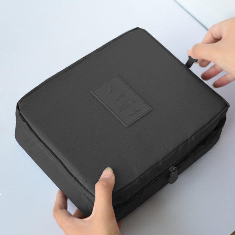 Korean Style Women's Travel Makeup Bag - Stylish, Multifunctional Toiletry Organizer with Large Capacity