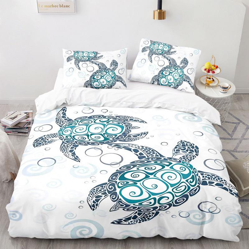 3D Digital Printing Three-Piece Bedding Four-Piece Set 2