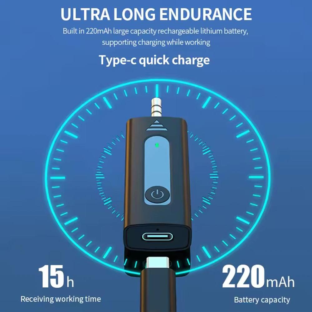 Wireless 3.5mm Lavalier Lapel Microphone Omnidirectional Condenser Mic for Camera Speaker Smartphone,Recording Mic for Youtube