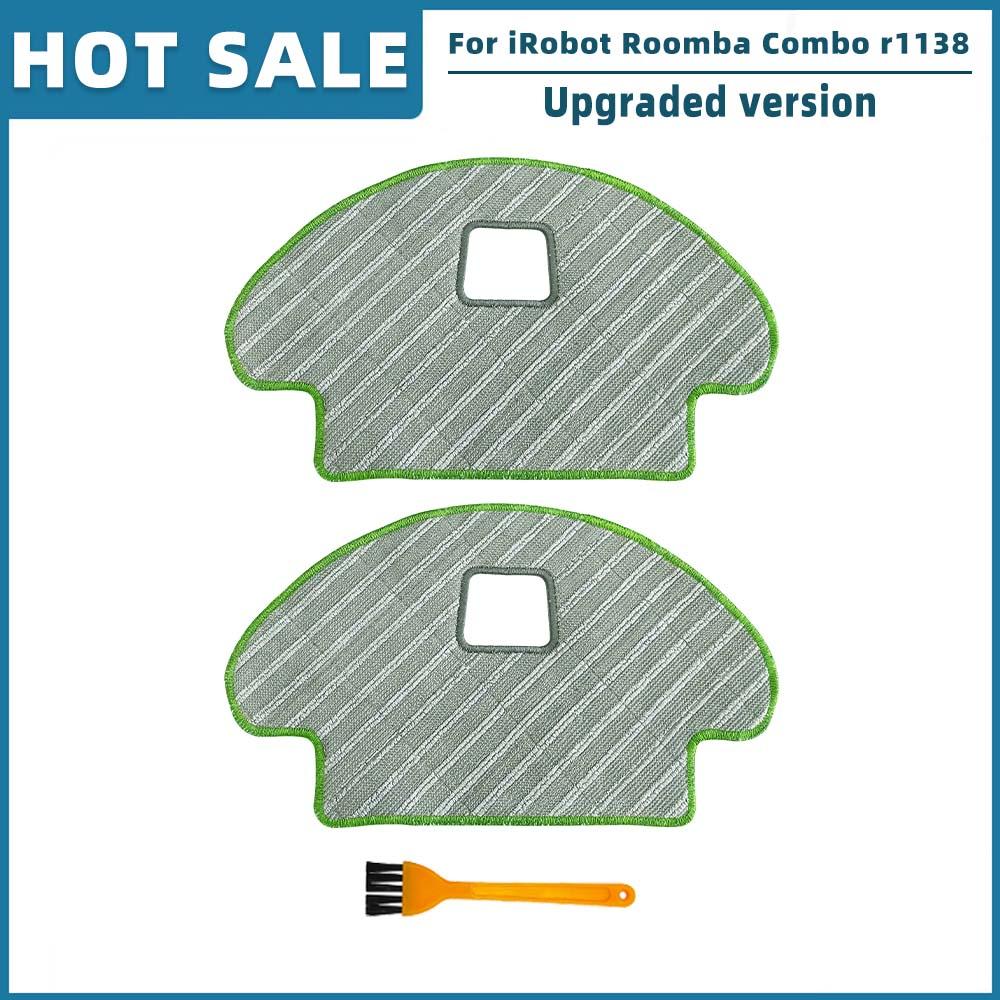 Compatible For iRobot Roomba Combo R1138 Robot Vacuum Cleaner Spare Parts Accessories Main Side Brush Hepa Filter Mop Rag Cloth