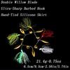 Alloy Willow Leaf Spinner Bait 21.4g - Anti-Snag Design with Bearded Lure
