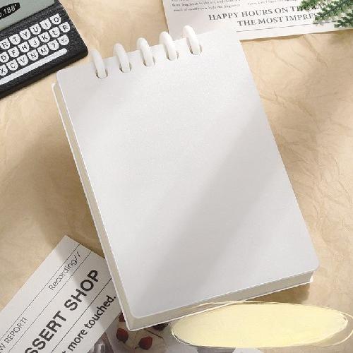 80 Sheets Square Lined A7 Pocket Notebook - High Quality Loose-leaf Mini Diary Book for Student School Supplies