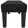 Black Bench 100 x 30 x 30 cm Faux Leather