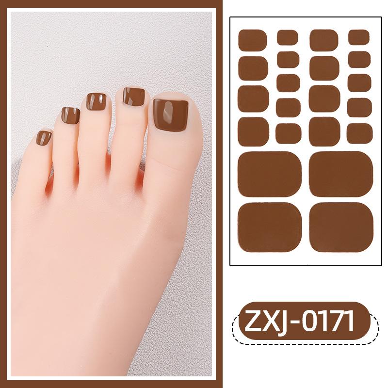 Japanese and Korean Toe Nail Stickers Waterproof Onion Pink Toenail Stickers Manicure Stickers