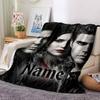 Custom Name Vampire Diaries Theme Printed Blanket Perfect For Couch Bed Travel Outdoor Use Machine Washable Cozy Durable