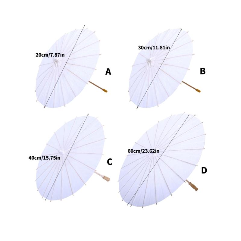 Unfinished Paper Umbrella Kids Craft For Painting Projects Environmentally Safe 4 Sizes Classroom Activity Use