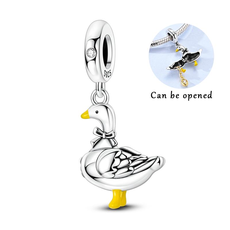 New Graffiti Butterfly Charm 925 Silver Glow Firefly Travel Love Heart Cat Clip Beads Fit Bracelet Necklace DIY Jewelry