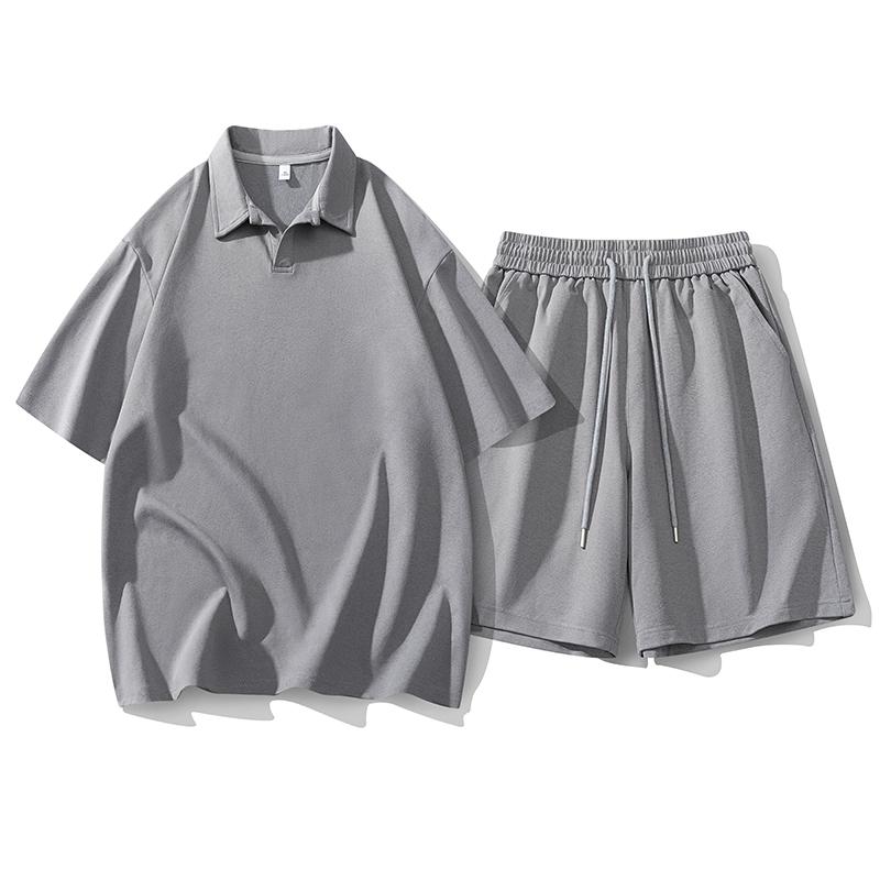 Plus Size Men's Casual And Versatile Men's Sports Two-piece Set