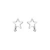 Beixi S925 Sterling Silver Star Stud Earrings: Delicate, Stylish & Cool for Women