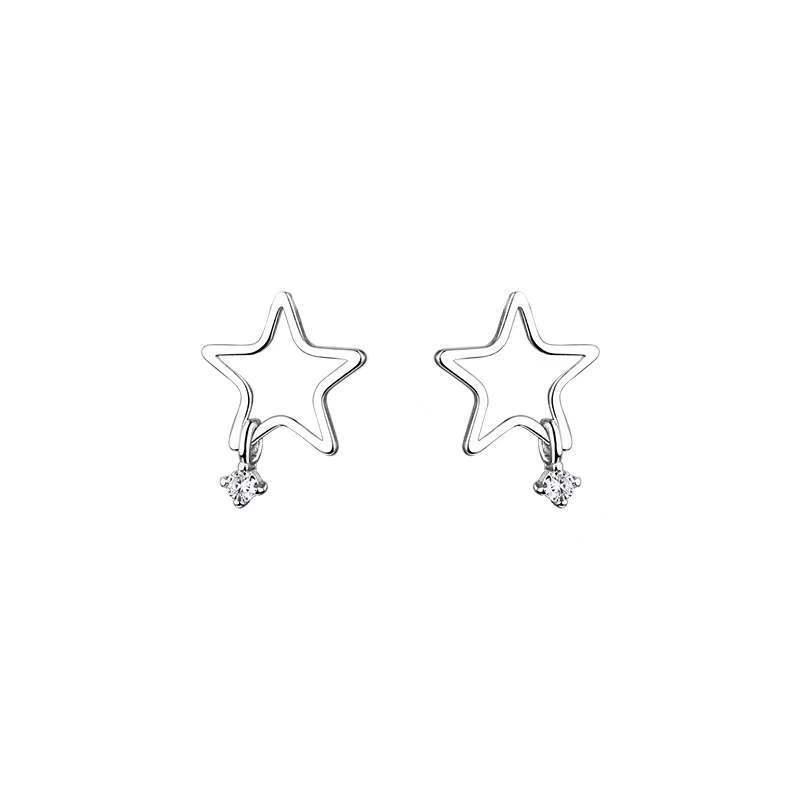 Beixi S925 Sterling Silver Star Stud Earrings: Delicate, Stylish & Cool for Women