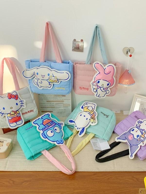 Cute Bunny Canvas Tote Bag With Magnetic Closure For Daily Use And Students