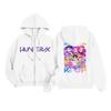 Kids Fashion Women's Lightweight Long Sleeve Zipper Hoodie Printed Hoodie With Pockets